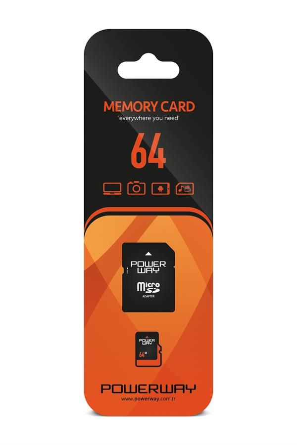 Powerway 64 GB MicroSD Hafiza Karti